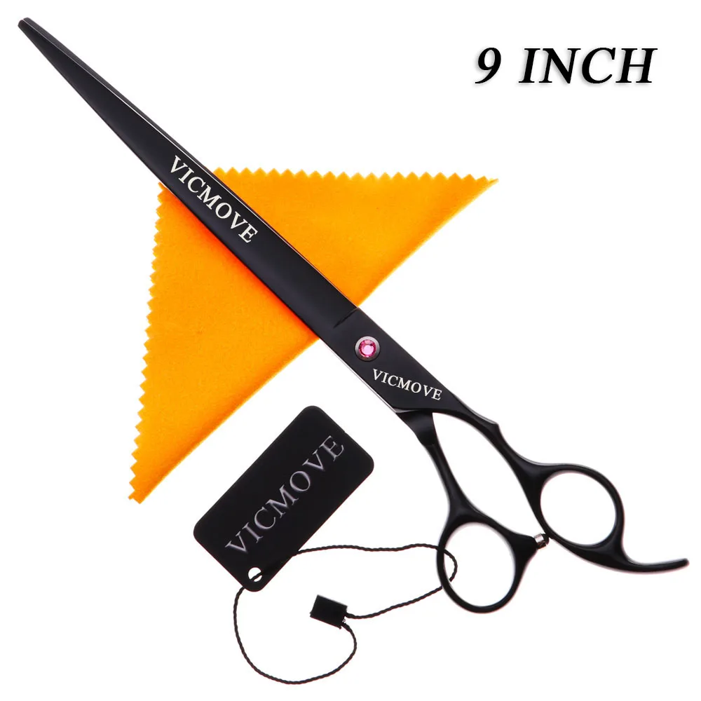 

9 inch black scissors professional hairdressing scissors salon barber hair pet dog grooming shears high quality
