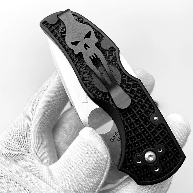 

Titanium Alloy Back Clip Depth Portable Folding Knife Clip for Spyderco C41 Native 5 Lightweight FRN