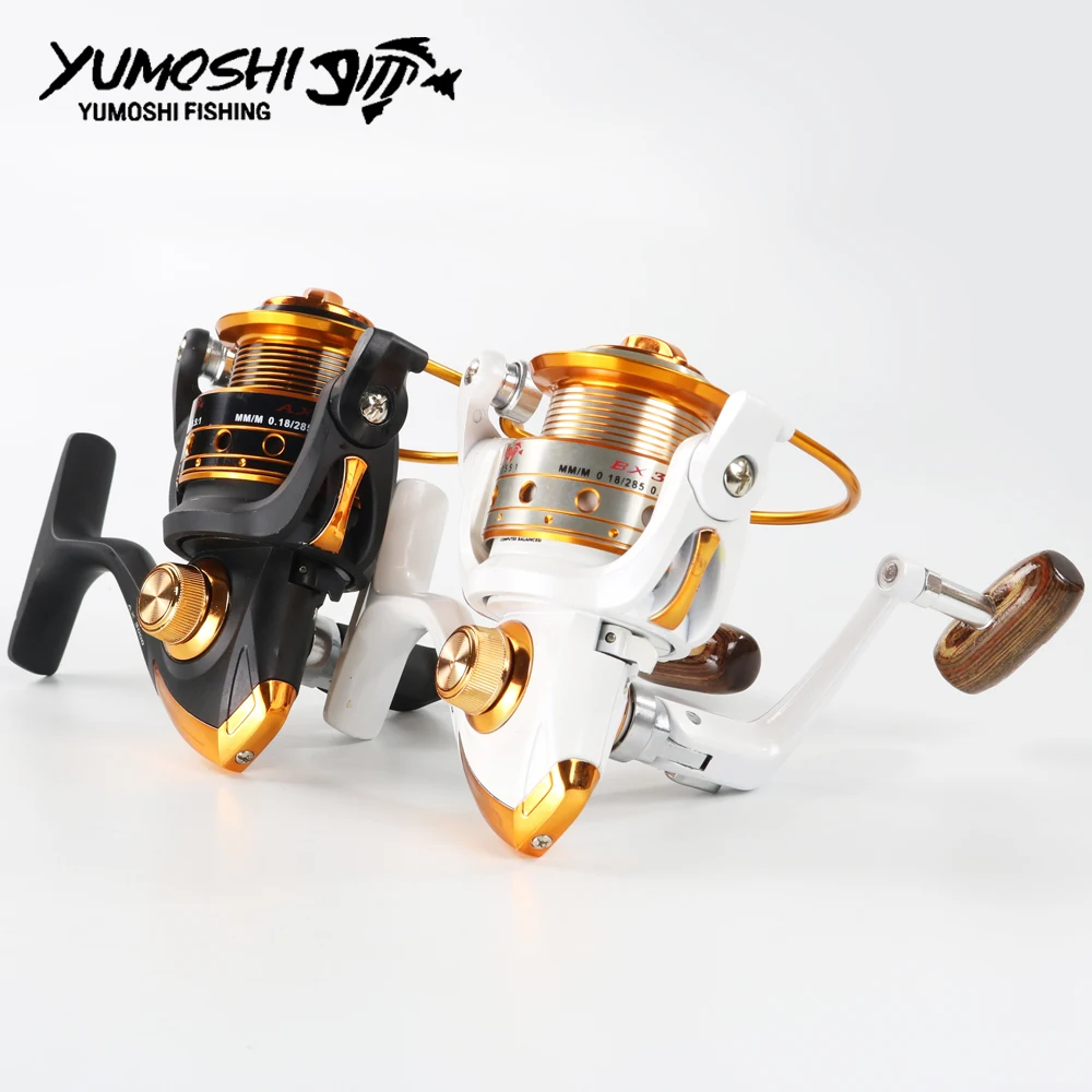 Yumoshi спиннинговая рыболовная Катушка 12 шарикоподшипников + 1 AX BX Серии 500-9000