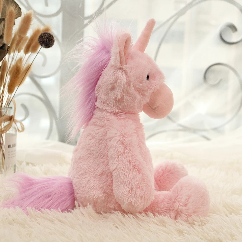 Милые плюшевые игрушки в виде розового единорога гигантские мягкие