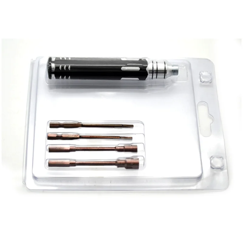 Destornillador de aleaci&oacute;n de acero S2 8 en 1, herramienta hexagonal interior de 1,5mm, 2mm, 2,5mm, 3mm, z&oacute;calo hexagonal de 4mm, 5,5mm, destornillador Phillips ranurado-5