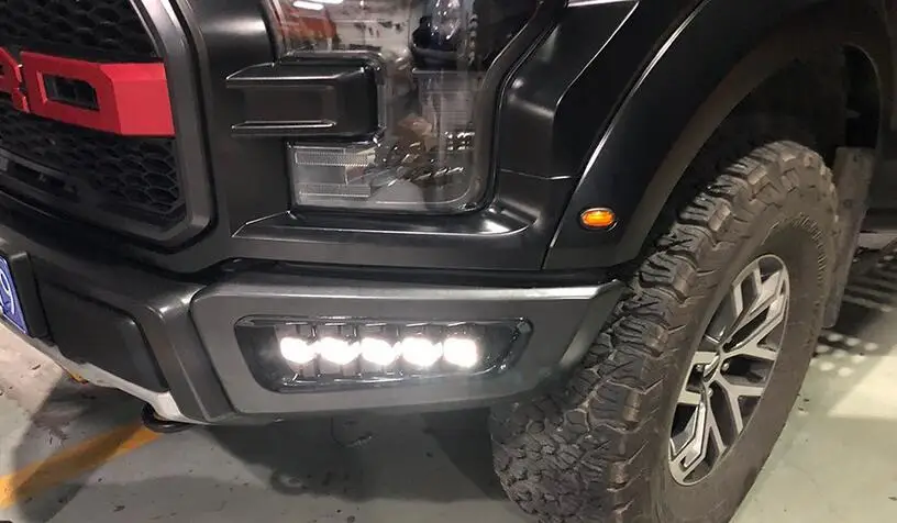 Дневные ходовые огни DRL 2 шт. светодиодный противотуманный фонарь для Ford Raptor SVT F150