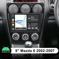radio 1 din android 10 ips screen 9 car stereo multimedia wireless carplay autoradio bluetoot wifi dvr for mazda 6 2002 2007