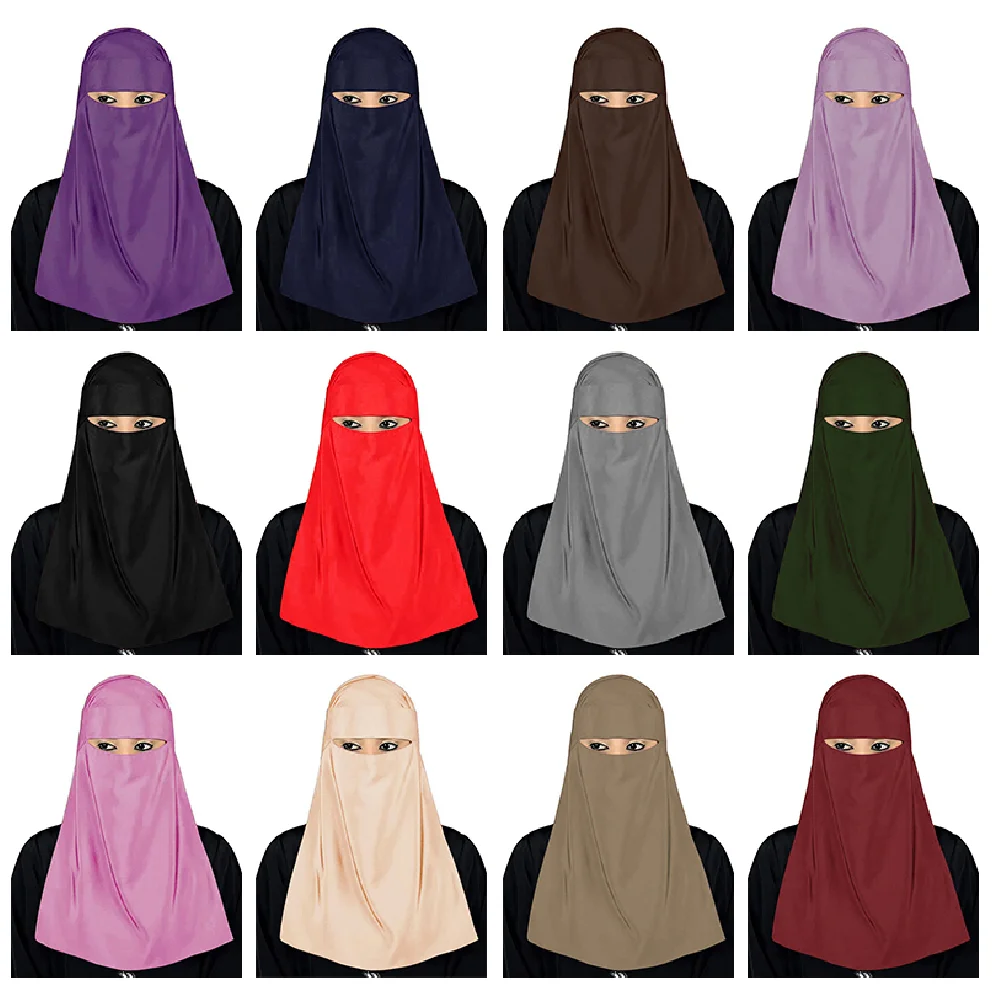 Новинка мусульманский женский хиджаб-абайя исламский чехол на лицо Amira Veil Nikab Burqa