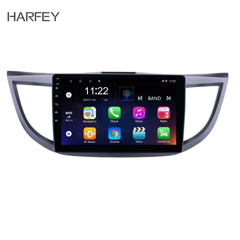 GPS навигатор Harfey 2din Android 10 0 для 2011 2015 Honda CRV пульт дистанционного управления Bluetooth
