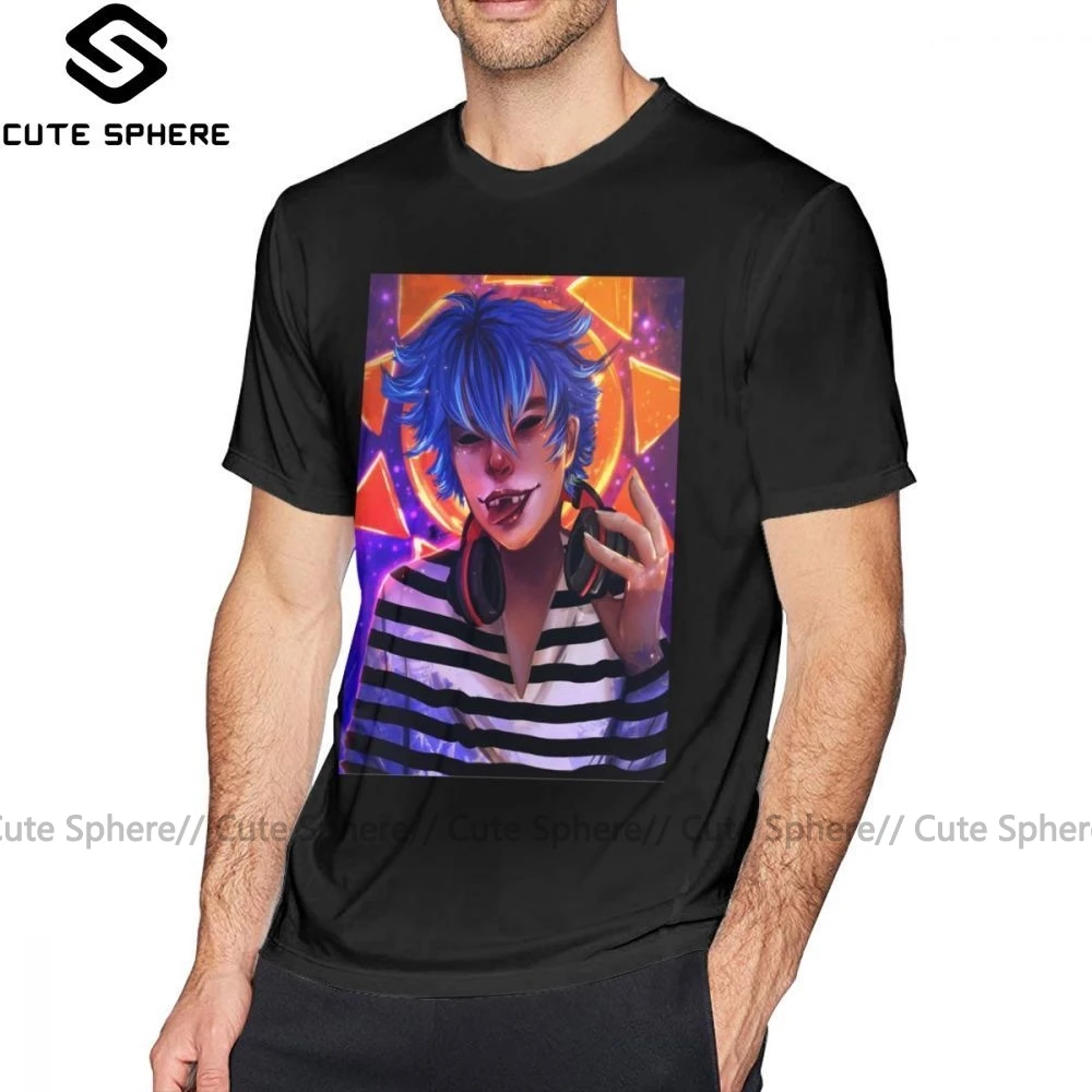 Футболка Gorillaz 2D мужская с рисунком GORILLAZ милая рубашка короткими рукавами Модная