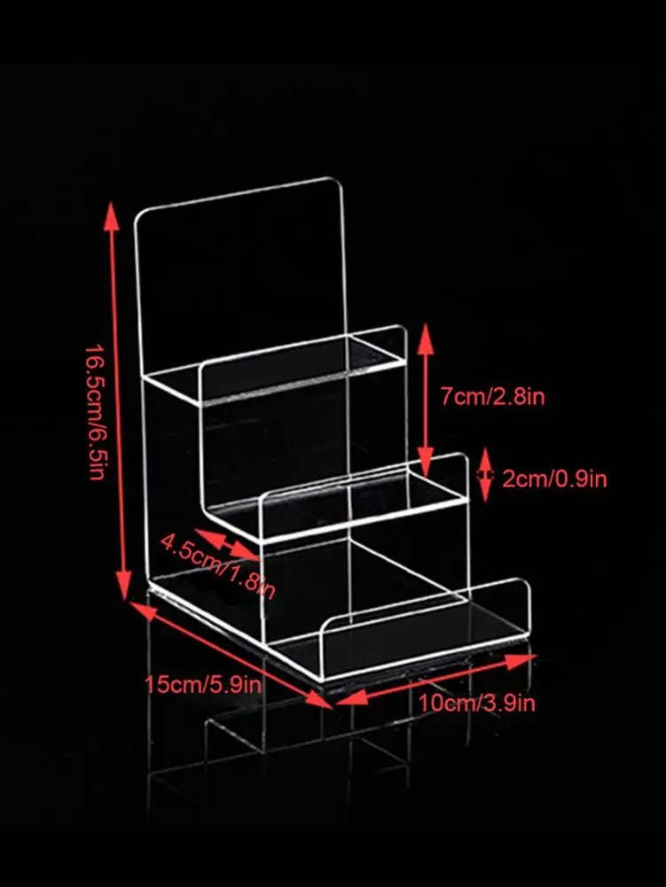 2 шт. прозрачный акриловый кошелек-Кошелек ювелирные изделия Часы телефон лак для