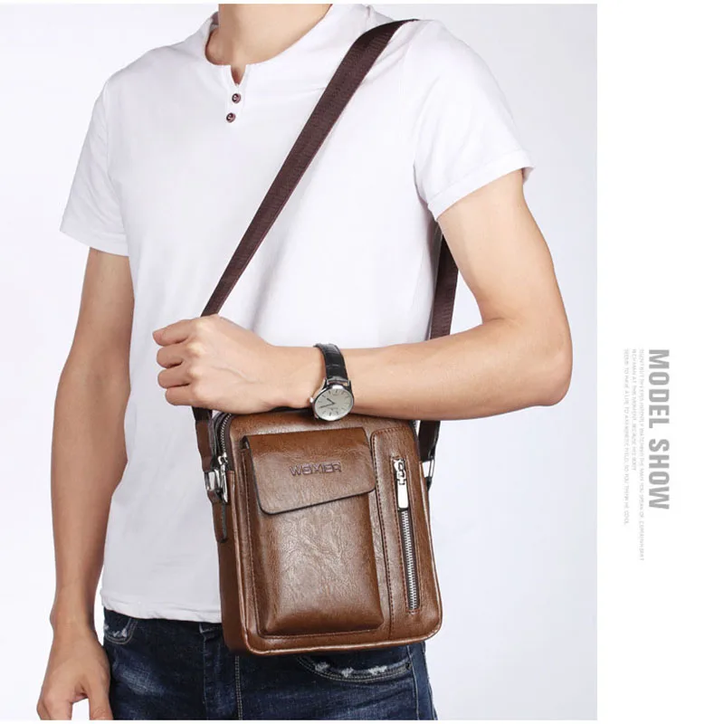 Лидер продаж модная мужская сумка на плечо деловые сумки мессенджеры винтажные