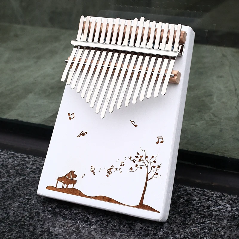 Пианино KERUS 17 teclas Kalimba pulgar hecho por una sola placa de madera alta calidad cuerpo instrumento musicalde caoba|Пианино| |