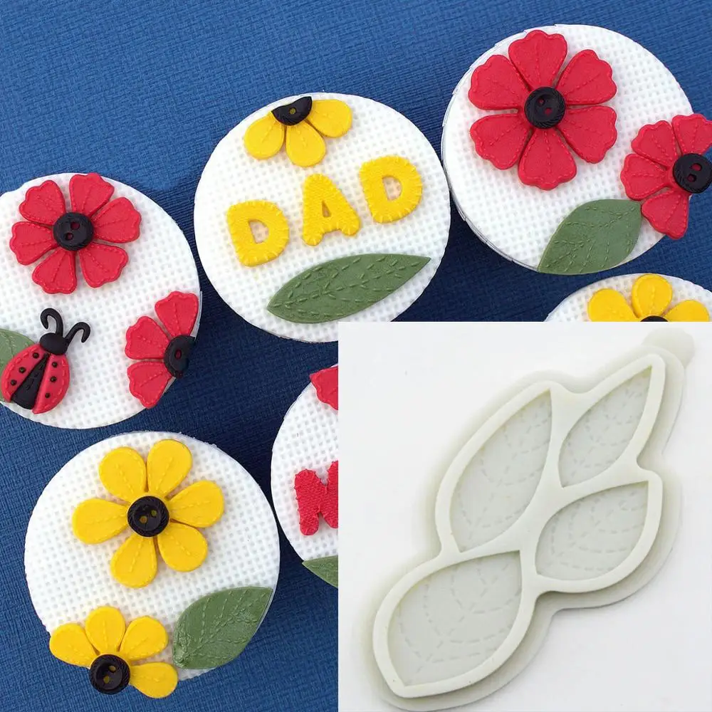 1 шт. силиконовая форма для украшения торта в виде листьев|Формы тортов| |