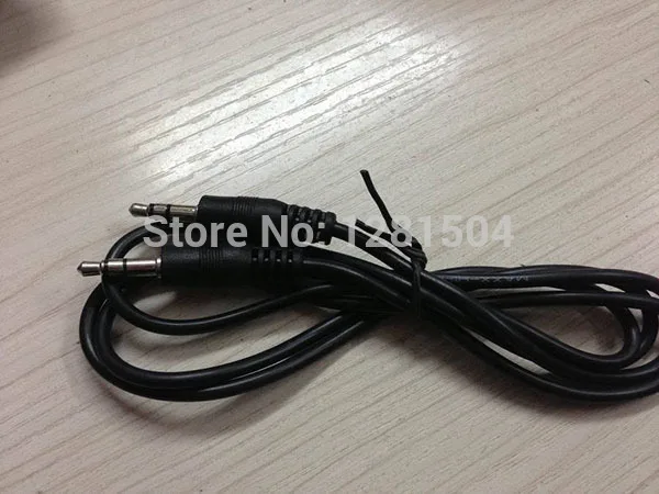 

Wholesales 1m 3.5 mm pin to 3.5 mm pin stero AUX audio cable Headphone Jack Black color 500pcs/lot