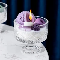 creative soy wax ice cream shape fragrance indoor aromatherapy purifying air deodorizing aromatherapy candle decor candle