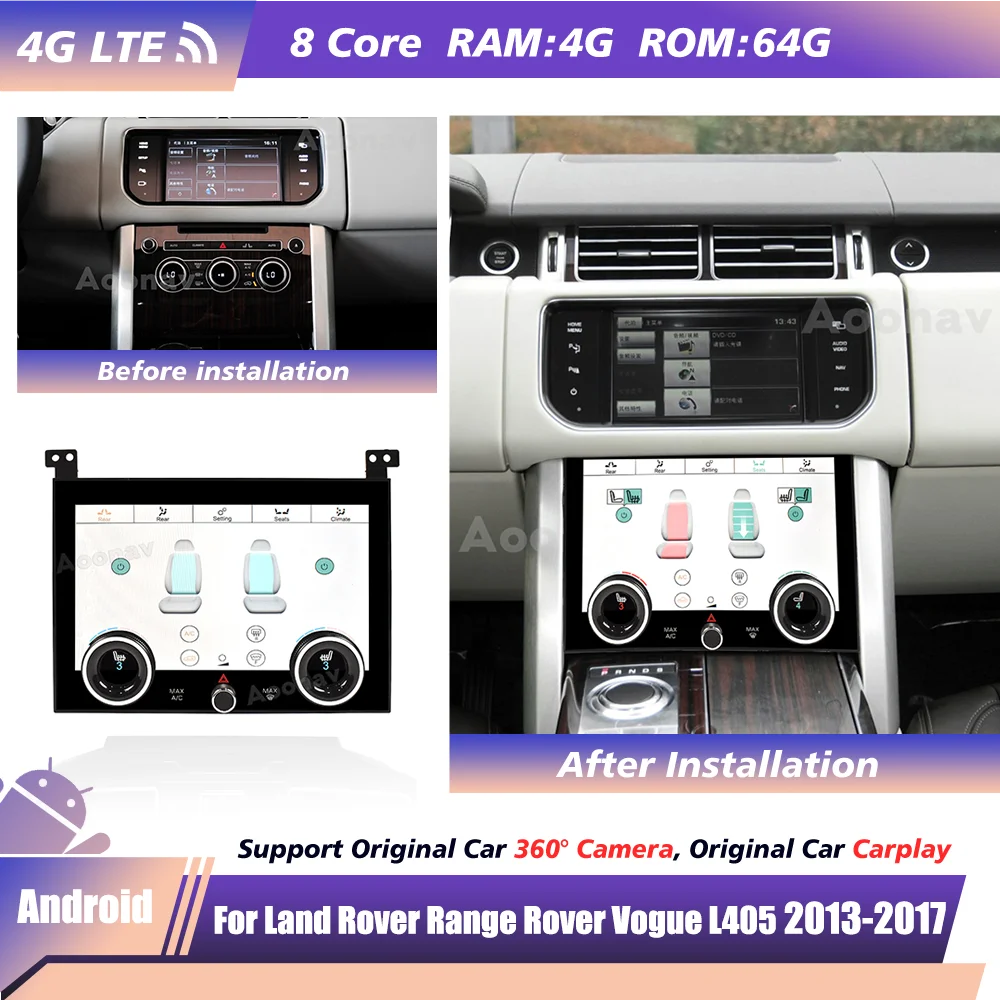 

Воздушная плата LCD климат для Land Rover Range Rover Vogue L405 2013 2014-2017 панель переменного тока экран дисплея контроль состояния воздуха