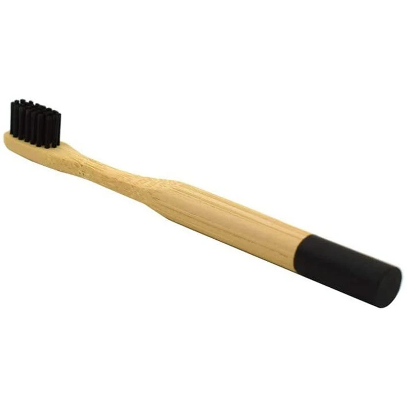 

6 Pack Bamboo Toothbrush Natural Bamboo Charcoal Soft Hair Children's Toothbrush Environmental Protection