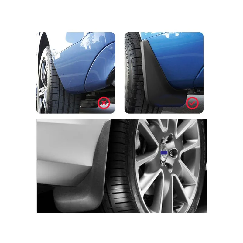 2009 2019 для Ford Fiesta хэтчбек 4 шт передние и задние брызговики крыло брызговиков