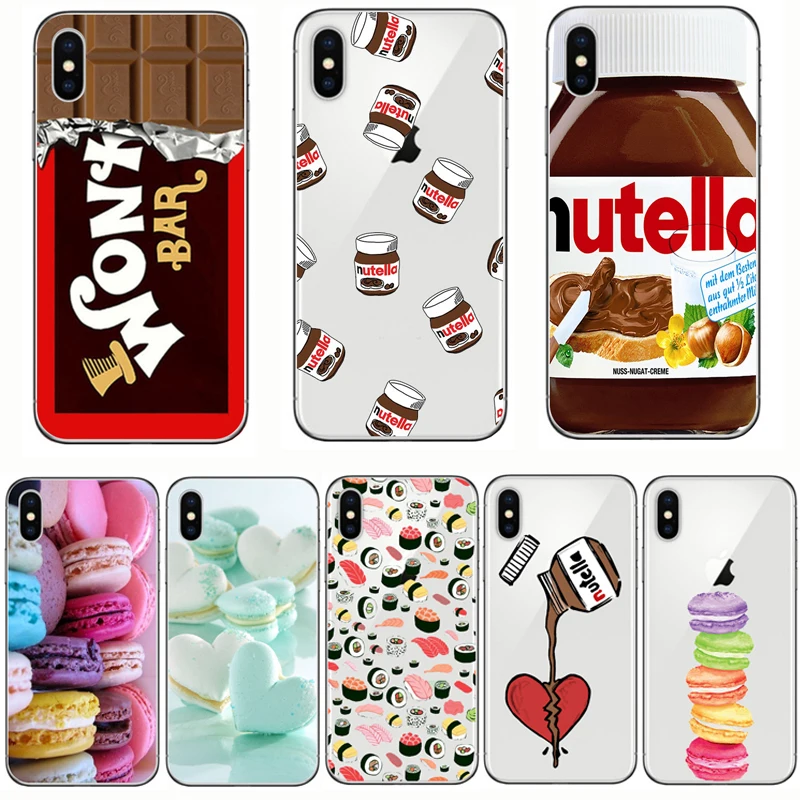 Мягкий ТПУ чехол для телефона с изображением шоколадного пирога Tumblr Nutella Iphone 11 12