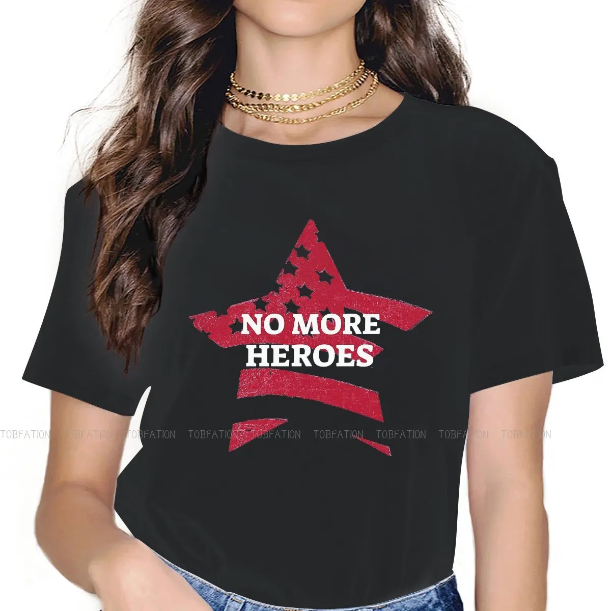 

Travis Strikes Again 100% Cotton TShirts No Más Heroes Print Homme T Shirt Hipster Clothing