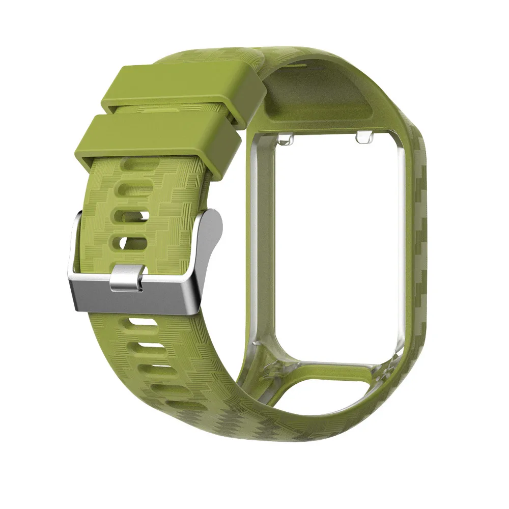 Сменный ремешок для TomTom 2 3 Spark Runner Music Cardio gps часы ремешок для наручных часов браслет силиконовый ремень аксессуар - Цвет: Lime color