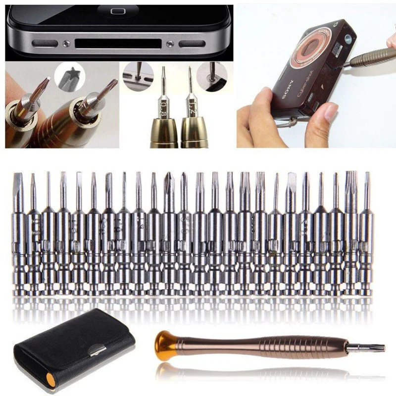 25 In 1 Torx Mini Precision Screwdriver Magnetic Set Electronic Screwdriver Opening Repair Tools Kit For IPhone PC Camera Watch