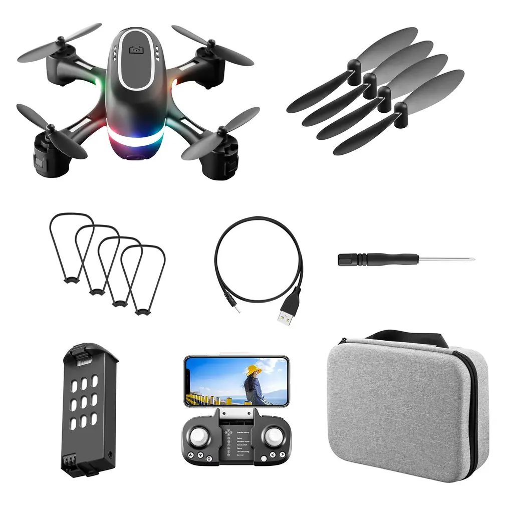 

Квадрокоптер 4K с двойной камерой высокой четкости, Wi-Fi, FPV