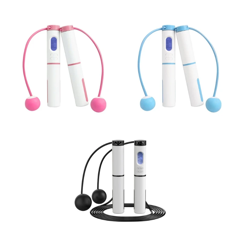 

Скакалка из стальной проволоки, беспроводная, с дисплеем для счета