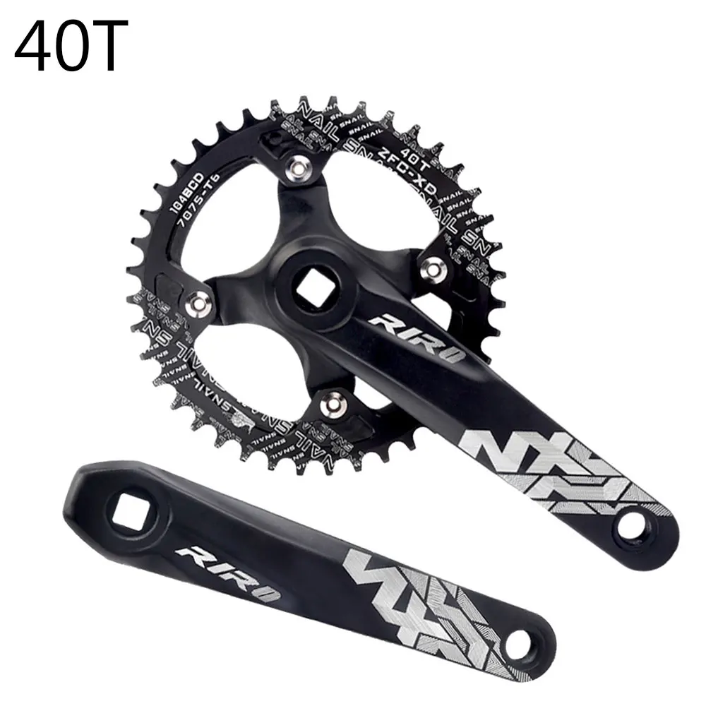 

GOLDIX MTB Bike Crankset Bicycle Hollow Integrated Crank Modified Single Disc Crankset Bottom Bracket 104BCD