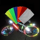 Велосипедная Светоотражающая наклейка, велосипедная флуоресцентная Светоотражающая спицевая клейкая лента, защитная декоративная наклейка, велосипедные аксессуары