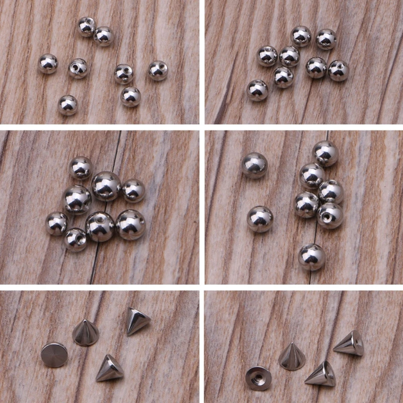 

2021 New Gothic Stainless Steel Fake Lip Ear Nose Stick-on Studs Kit Non Piercing Jewelry