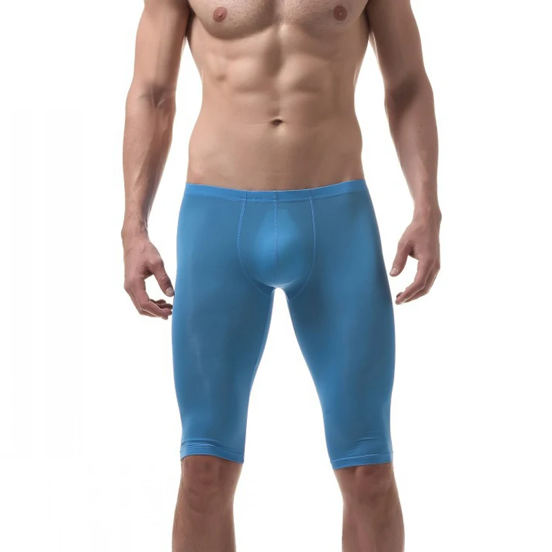 Шорты мужские корректирующие эластичные штаны с заниженной талией летние для