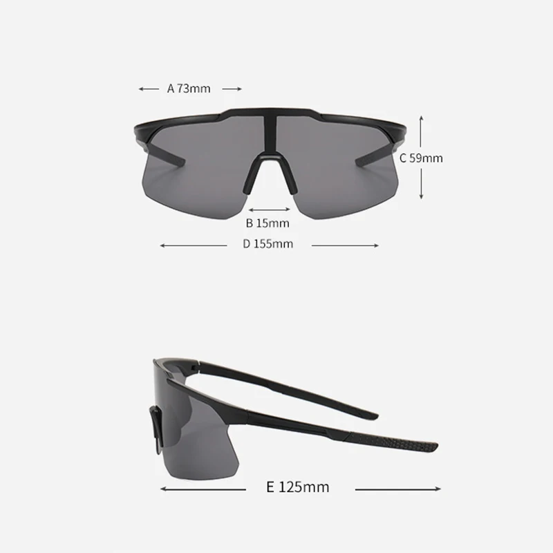 Мужские прямоугольные солнцезащитные очки поликарбонатные линзы плавное