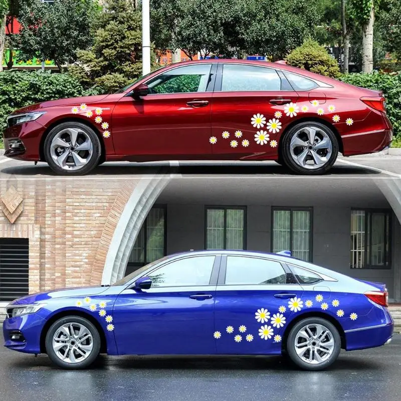 48 шт маргаритки персонализированные наклейки для автомобиля из ПВХ Авто