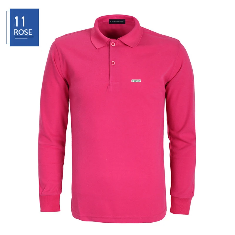 Мужские футболки и топы из хлопка высокого качества 2019 рубашки поло с длинным