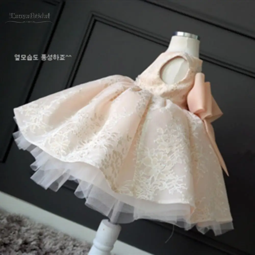 Цветочные платья для девочек на свадьбу новые цвета шампанского причастия