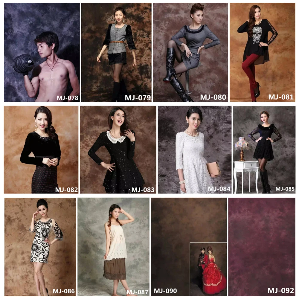 Powerwin красочные хлопчатобумажный фон окрашивания муслиновый тканевый для