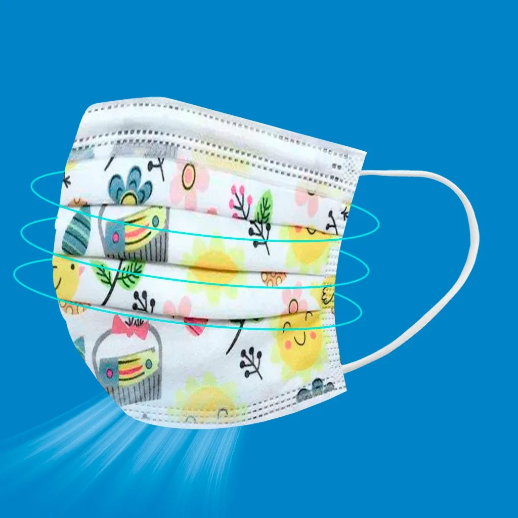 50PC Adult Disposable Sanitary Mask 3-Plys Nonwoven Anti- Dust Anti spray particles Breathable Earloop face In stock | Красота и