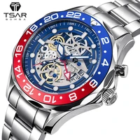 mens diver watch tsar bomba hybrid automatic wristwatch 20bar water resistant sapphire crystal 316l stainless steel gmt clock