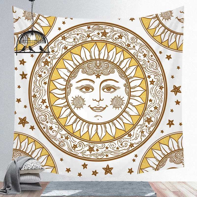 tapestry 17 Солнечный колдовство гобелен настенный ткань настенное одеяло фермерский дом домашний декор богемное украшение гардины для окон - Цвет: tapestry 17