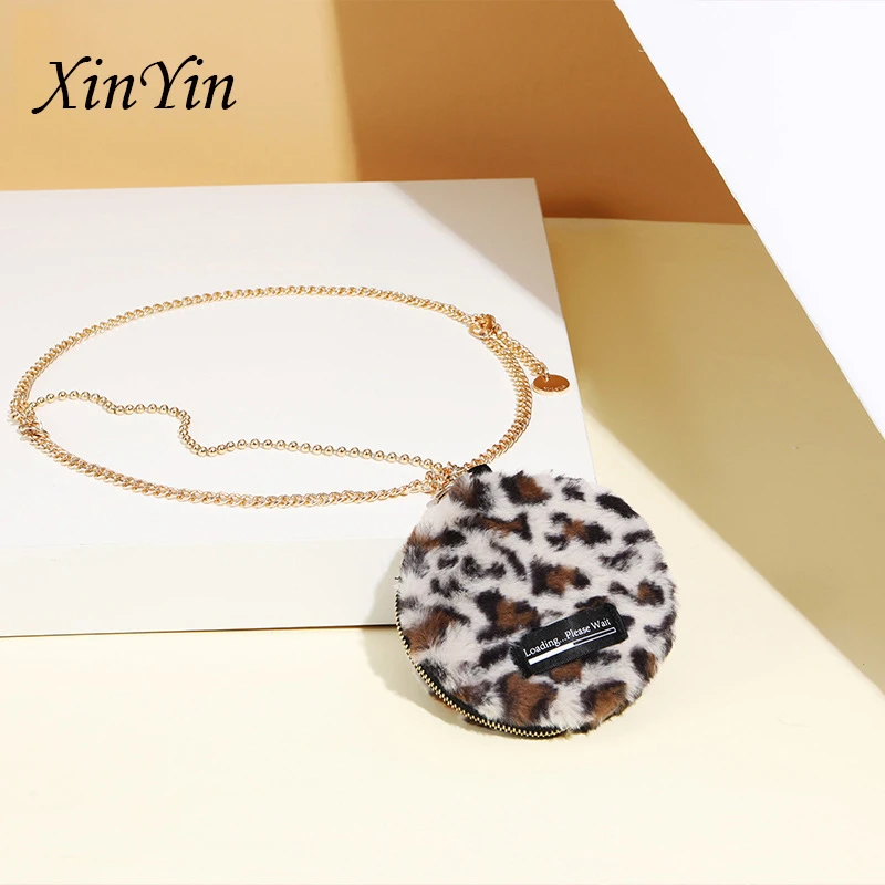 

Новая поясная сумка женская дизайнерская поясная сумка модная поясная цепочка леопардовая дорожная нагрудная сумка мини круглые сумки для...