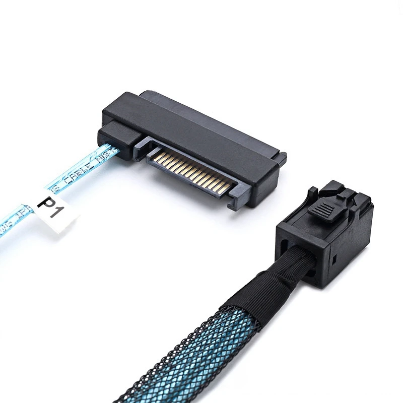 Кабель для передачи данных сервера Mini SAS SFF-8643 до 4XSFF-8482 29Pin 12 Гбит/с блоком питания