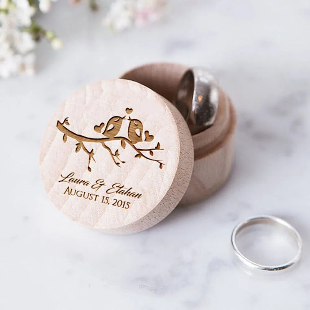 

Wedding Ring Box Custom Name Handmade Letter Jewellery Bearer Boite A Bijoux Boite Cadeau Sieraden Doos Jewelry Ring Box Holder