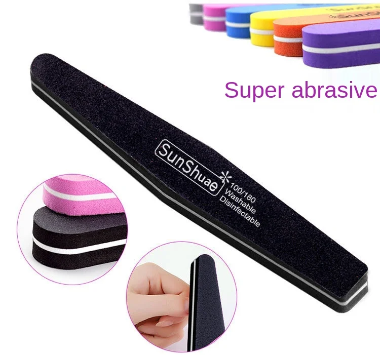 

Nail Polishing Stick Nail Poke File Sponge Polishing Strip Rubbing Strip Scrubbing Set Throwing Double-sided Wrong Nail Tools