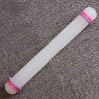 23cm non stick rolling pin fondant sugarcraft cake decorating craft kitchen accessories baking tool with silicone guide