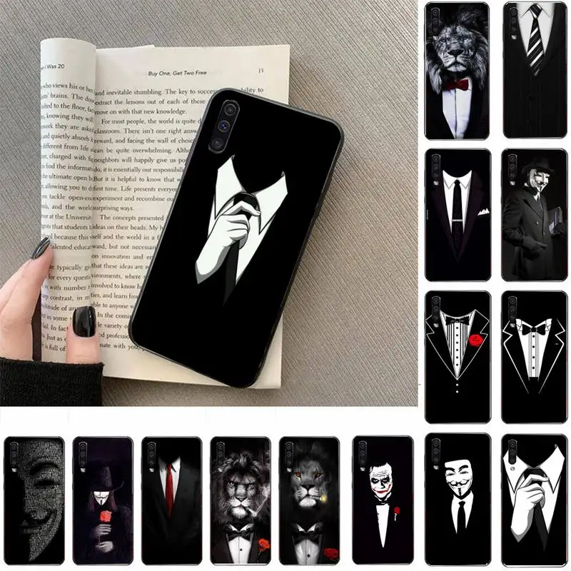 

Man Suit Shirt Tie Phone Case For Samsung Galaxy a50 A30S A50S a71 70 a10 case samsung a51 case