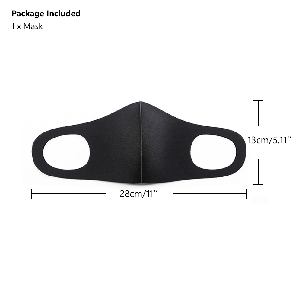 Черная/серая/Розовая хлопковая маска для лица Пыленепроницаемая моющаяся