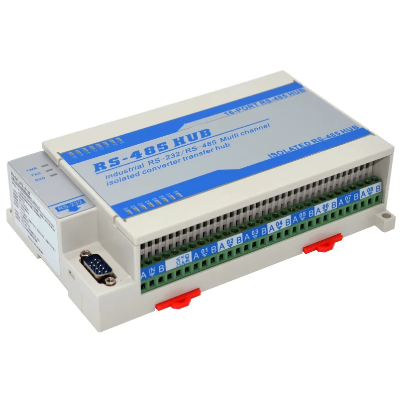 

Lightning-proof Isolated Bi-directional 16-way 16-port RS485 Hub Hub Sharer Divider Splitter