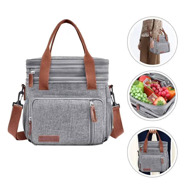 

1 Pc Durable Practical Portable Waterproof Lunch Bag Heat Preservation Lunch Bags Bento Bag for Women Children