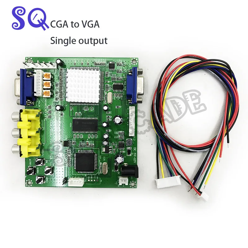 2016 Новая аркадная игра RGB/CGA/EGA/YUV К VGA HD видеоконвертерная плата HD9800/GBS8200 Горячая