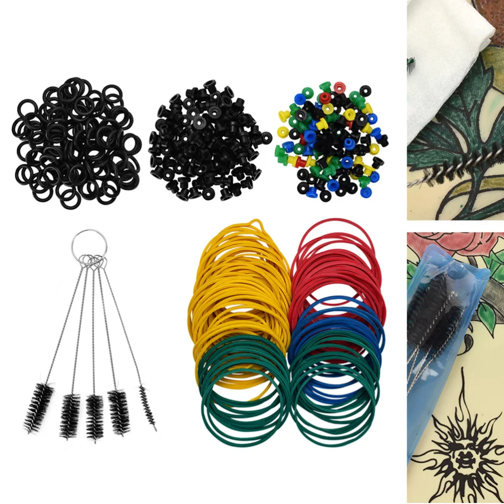 

Machine Accessory Kit Machine Rubber Bands Silicone Pin Cushion Needle Cleaning Brush Set