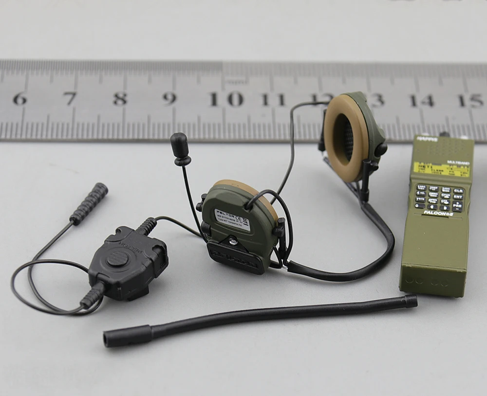 

Комплект гарнитуры ES 1/6th 26042S 26042R для снайпера американской спецармии, ограниченная версия гарнитуры, коммуникатор для телефона, компонент с...