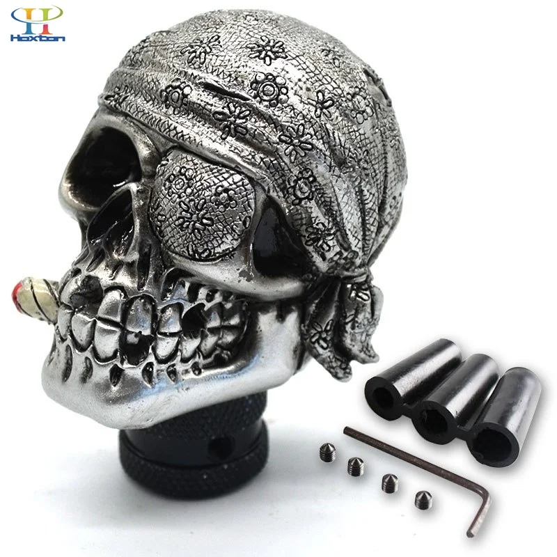 Универсальная ручка переключения передач для автомобиля с черепом